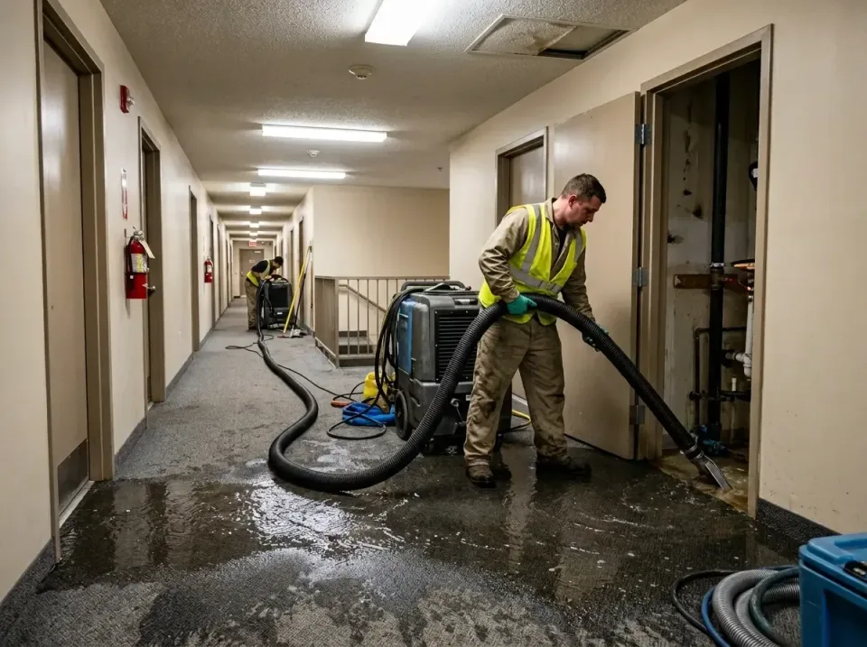 multi-unit-apartment-hallway-f-005 — frequently asked questions, Emergency Burst Pipe Water Extraction & Removal in Kent Acr…